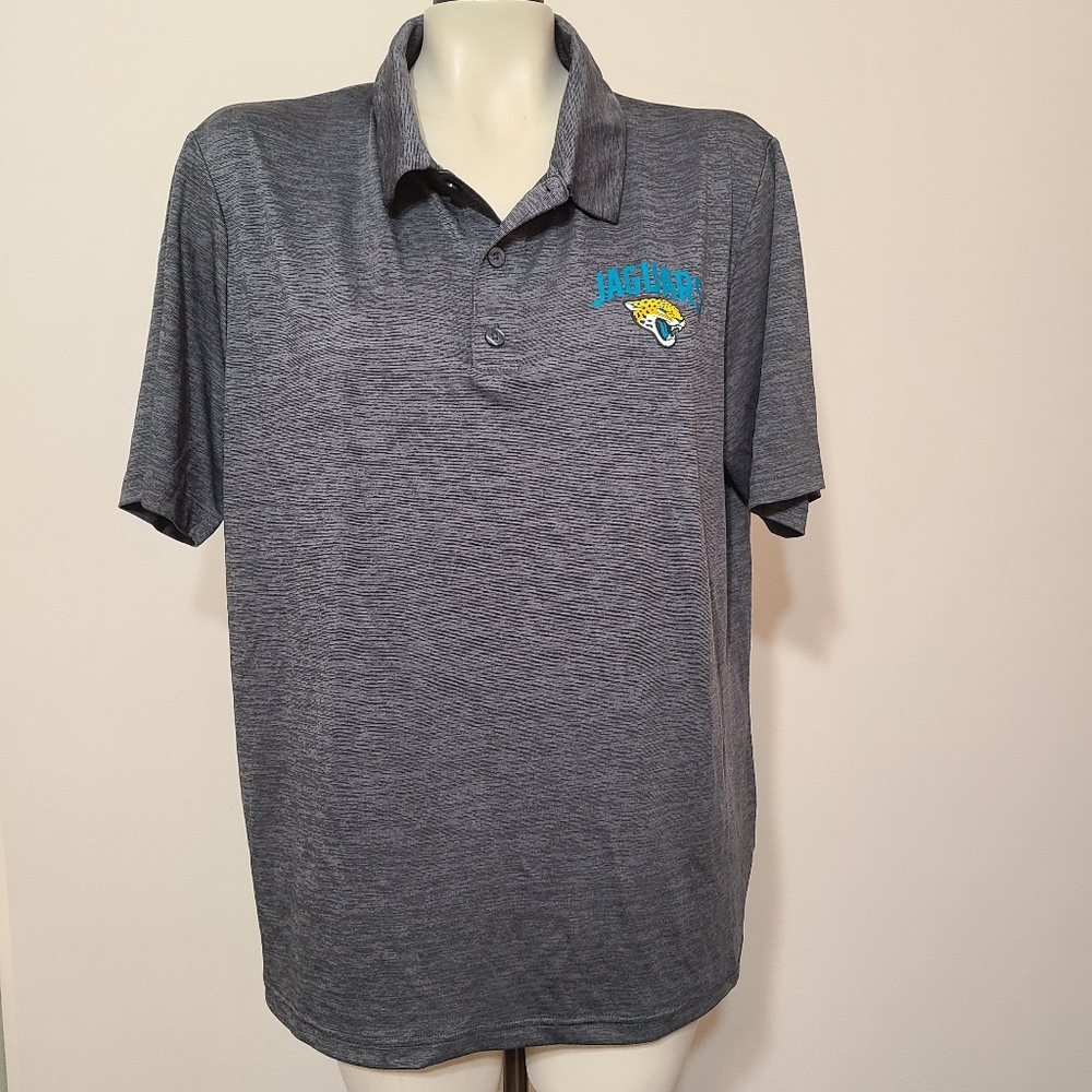 Jacksonville Jaguars gray golf polo S